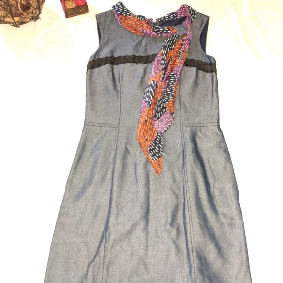 Z Spoke Zac Posen Tencel & Silk Sheath Dress 4 - Picture 3 of 8